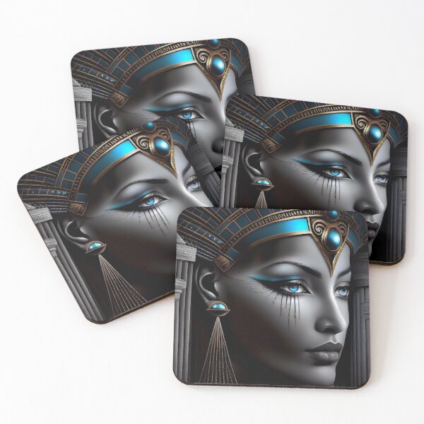 Item preview, Hathor Egyptian Goddess 'Mesmer-Eyes'd' Unique Sculpture designed and sold by ga-arts.