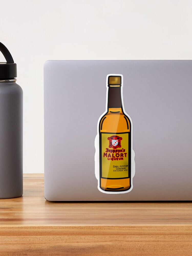 malort chicago Sticker for Sale by madwalb