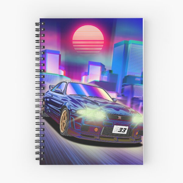 Item preview, Neon Sunset Nissan Skyline GT-R R33  designed and sold by JDM Guyvit.