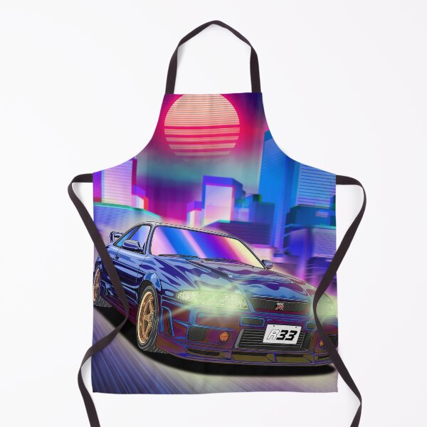 Item preview, Neon Sunset Nissan Skyline GT-R R33 designed and sold by JDM Guyvit.