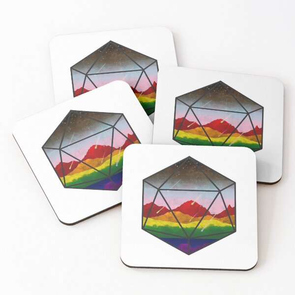 Item preview, Rainbow Meteors D20 designed and sold by AdlayasDesigns.