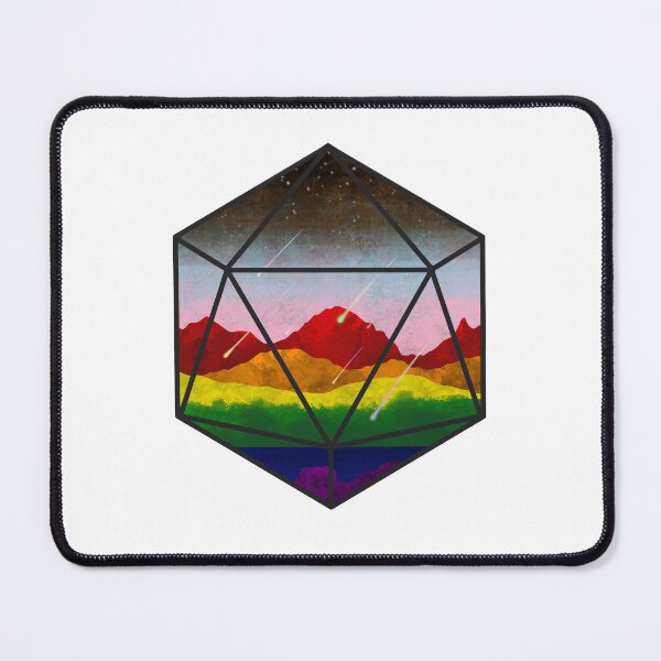 Item preview, Rainbow Meteors D20 designed and sold by AdlayasDesigns.