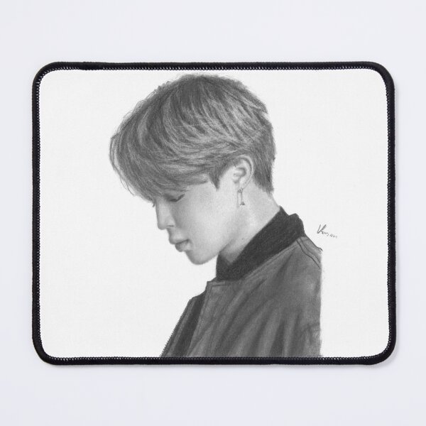Item preview, Jimin Park Jimin BTS fanart kpop portrait realistic pencil designed and sold by Krasiaart.