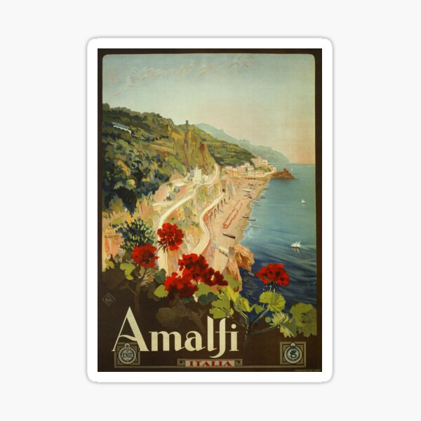 Item preview, Vintage Travel Ad Amalfi Italy  designed and sold by aapshop.