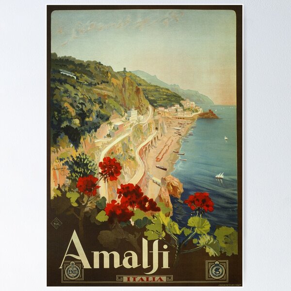 Item preview, Vintage Travel Ad Amalfi Italy  designed and sold by aapshop.