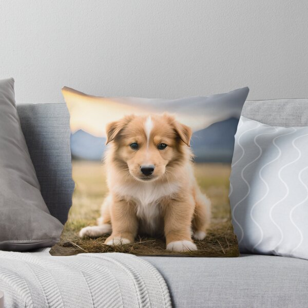 Item preview, A cute collie puppy sitting in a field designed and sold by sgotwr.