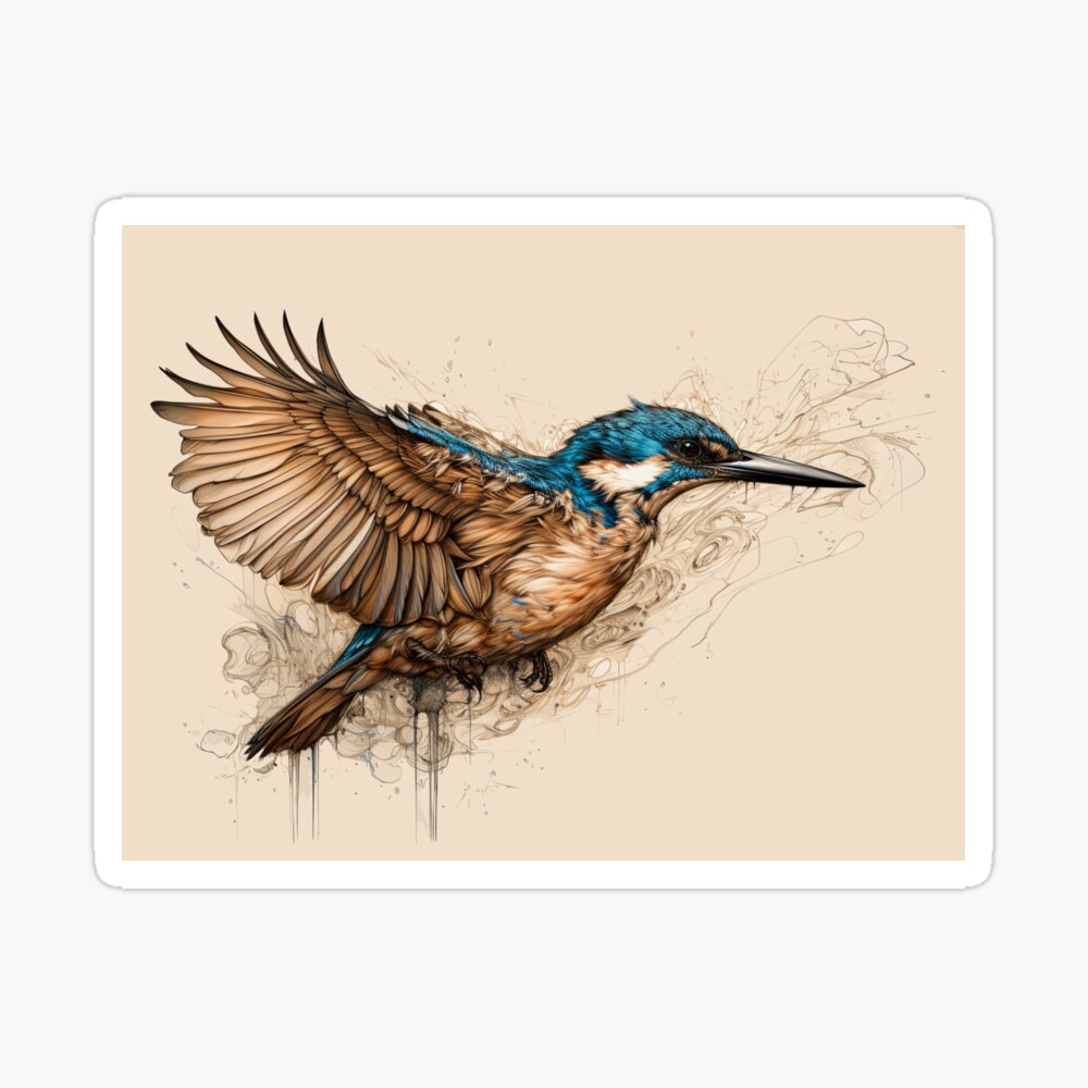 Drawing a Kingfisher in Colored Pencil | Timelapse Speed Drawing |  Realistic Bird Drawing | - YouTube