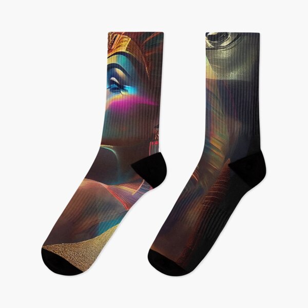 Item preview, Rainbow Isis Egyptian Goddess Pyramid Print designed and sold by ga-arts.