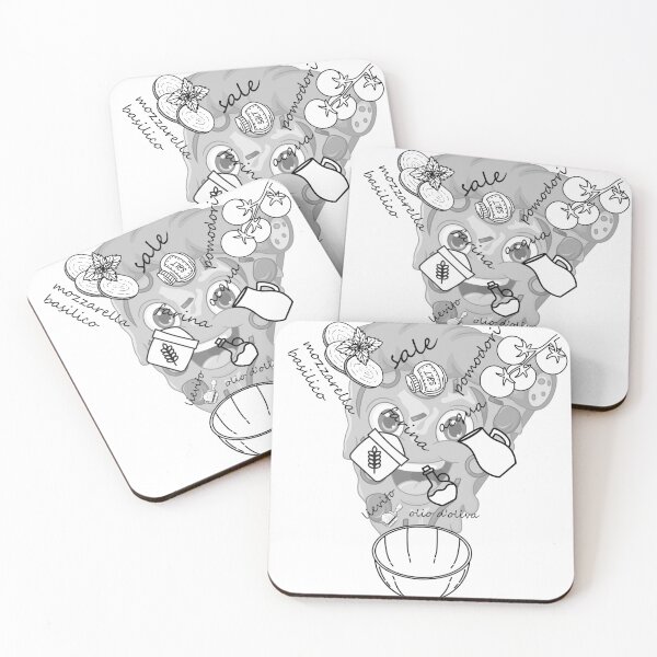 Item preview, Pizza Slice Lovers Recipe (Black and White) designed and sold by BellaDesignArt.