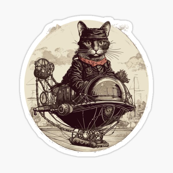 Item preview, Steampunk Airship Cat designed and sold by soondoock.