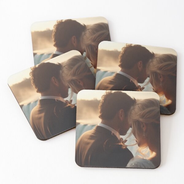 Item preview, bride and groom holding each other looking at Niagara falls designed and sold by OnlyShowers.