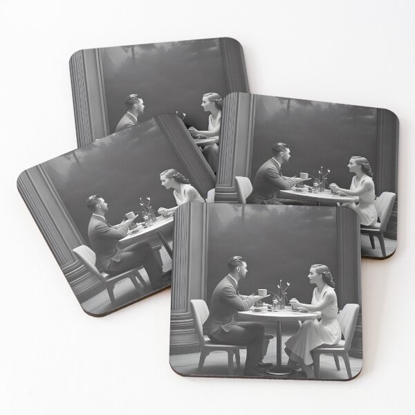 Item preview, First Date 40s Black & White Art designed and sold by MudbloodStore.
