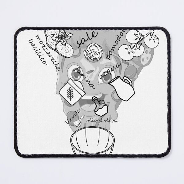 Item preview, Pizza Slice Lovers Recipe (Black and White) designed and sold by BellaDesignArt.