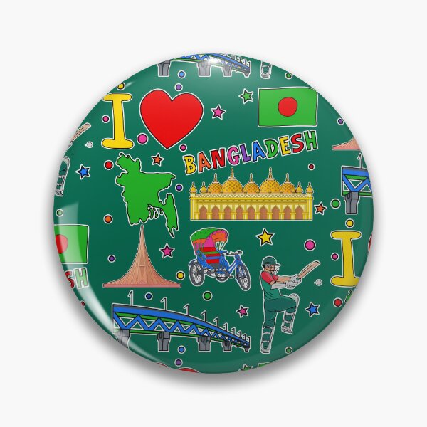 Item preview, Bangladeshi hand drawn landmarks, Bangladesh map, National symbols  designed and sold by mashmosh.