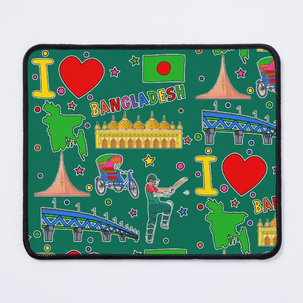 Item preview, Bangladeshi hand drawn landmarks, Bangladesh map, National symbols  designed and sold by mashmosh.