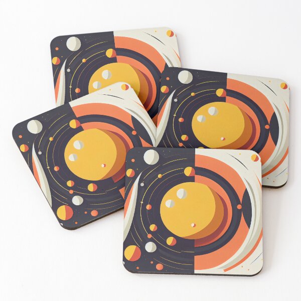 Aperçu de l'œuvre Solar system. Colorful planets, galaxy and universe. Space cartoon créée et vendue par anytka.
