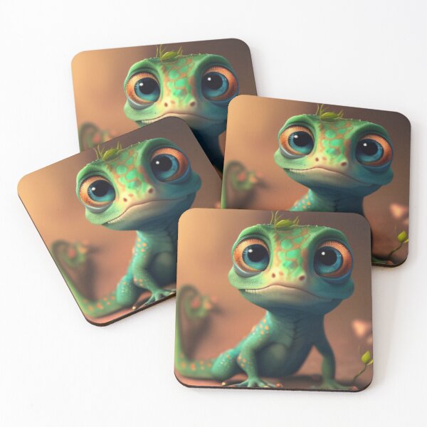 Item preview, Gekko portrait with unique charm designed and sold by M-Lin.