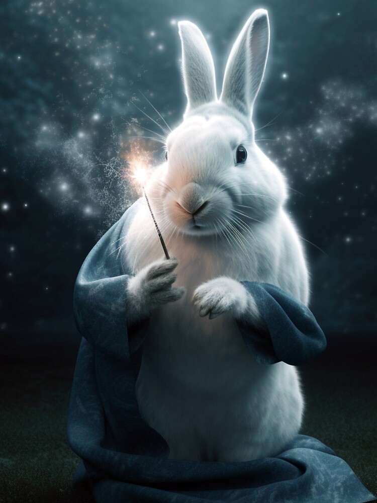 Thumbnail 4 of 4, iPhone Case, Wizard Rabbit, Magical Bunny designed and sold by WhimsyWear-Fun.
