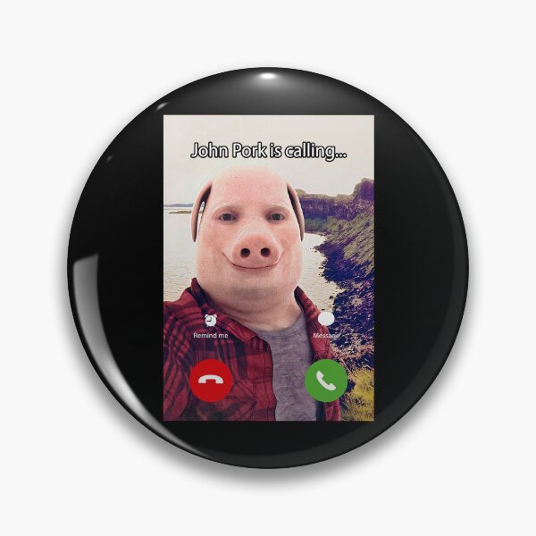 Item preview, John Pork Is Calling Funny Answer Call Phone designed and sold by RosannaArt.