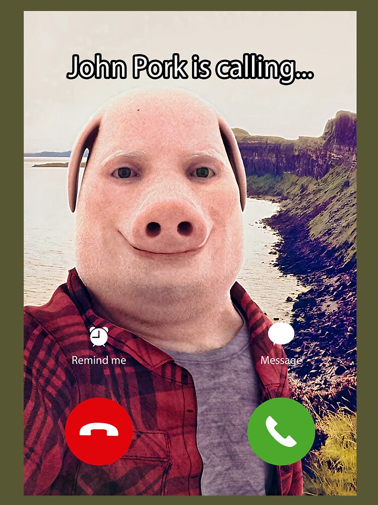 Potoshirt LLC on X: John Pork Is Calling Meme shirt    / X