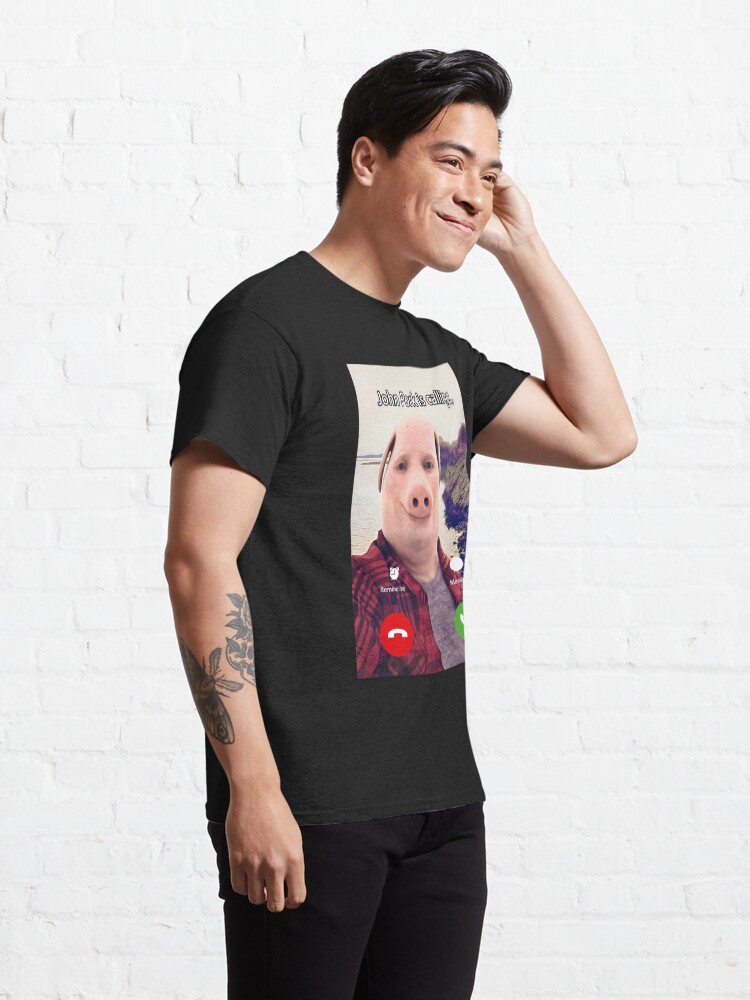 John Pork Is Calling Funny Shirt, Meme Answer Call Phone Shirt - Bring Your  Ideas, Thoughts And Imaginations Into Reality Today