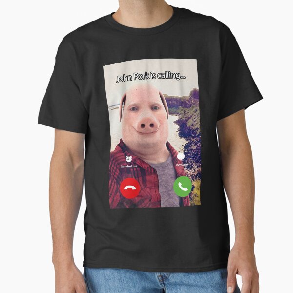 Item preview, John Pork Is Calling Funny Answer Call Phone designed and sold by RosannaArt.