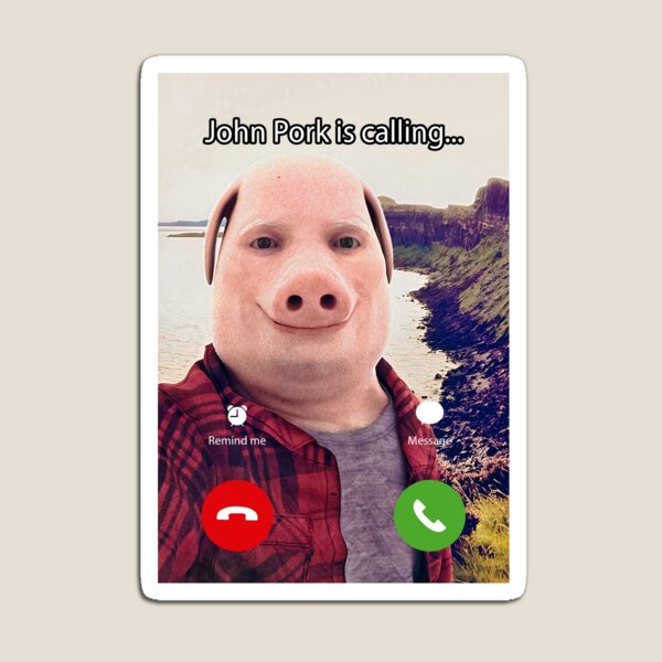 John Pork Is Calling Meme | Greeting Card