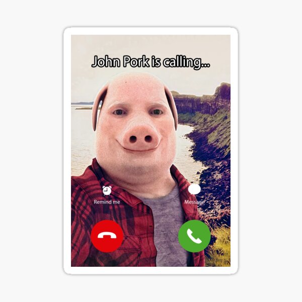 John Pork Is Calling Meme | Art Board Print