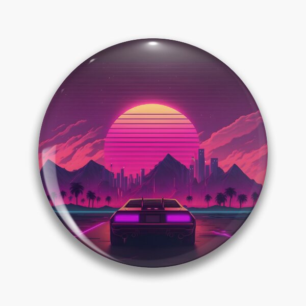 Item preview, Retrowave Sunset Delorean designed and sold by muskitt.