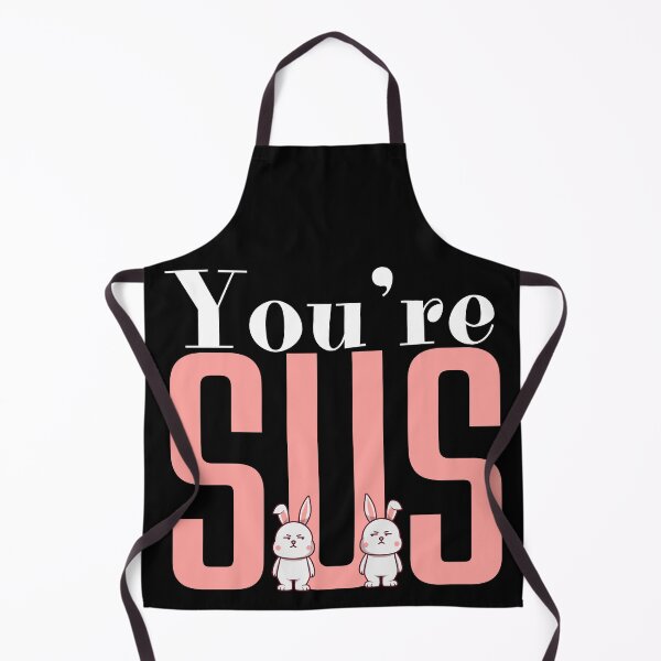 Item preview, Youre sus, cool two little bunnies Looking suspicious at each other designed and sold by Drzamag.