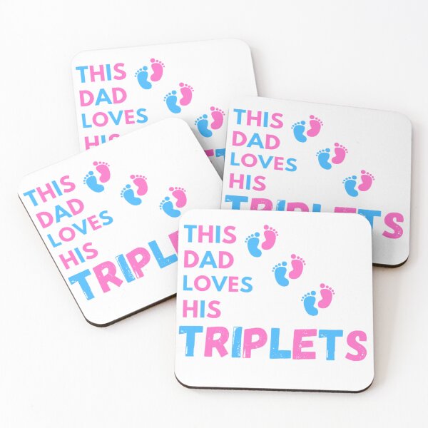 Item preview, THIS DAD LOVES HIS TRIPLETS  designed and sold by shopdyali.