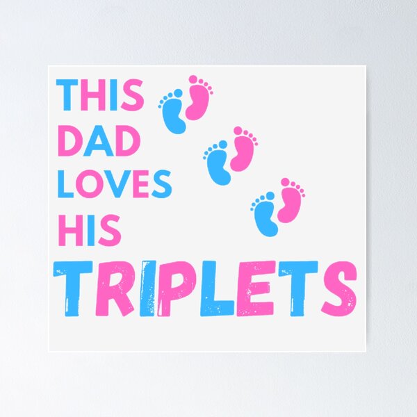 Item preview, THIS DAD LOVES HIS TRIPLETS  designed and sold by shopdyali.