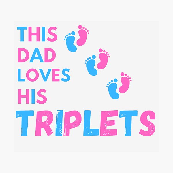 Item preview, THIS DAD LOVES HIS TRIPLETS  designed and sold by shopdyali.