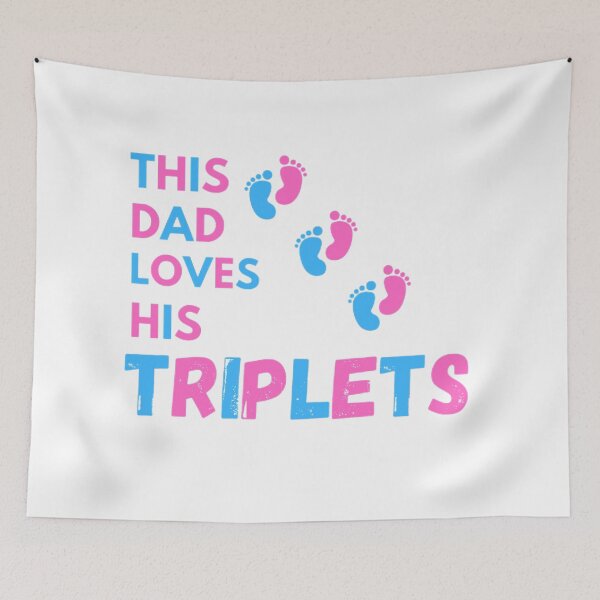 Item preview, THIS DAD LOVES HIS TRIPLETS  designed and sold by shopdyali.