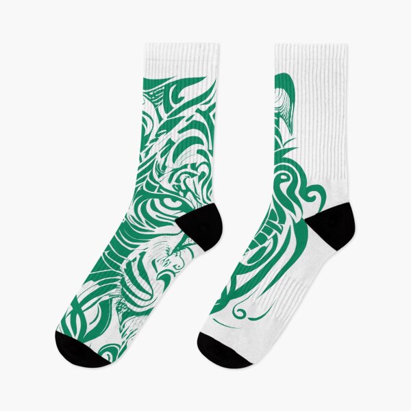 Item preview, Determined Tribal Tiger Face in Green - Make a Bold Statement designed and sold by ShadowAndSlate.