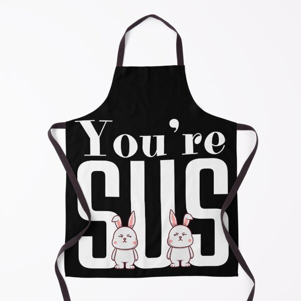 Item preview, Youre sus, cool two little bunnies Looking suspicious at each other designed and sold by Drzamag.