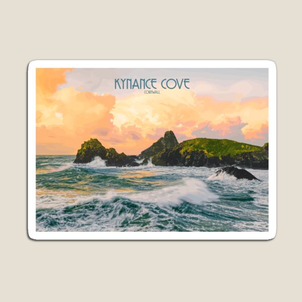Item preview, Kynance Cove Sunrise vector art designed and sold by emmetimages.