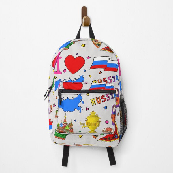 Item preview, I love Russia. Hand drawn Russian Landmarks, flag and map designed and sold by mashmosh.