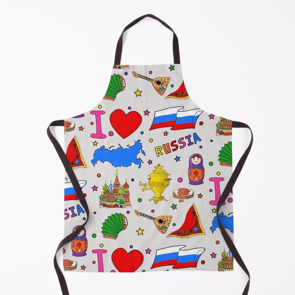 Item preview, I love Russia. Hand drawn Russian Landmarks, flag and map designed and sold by mashmosh.