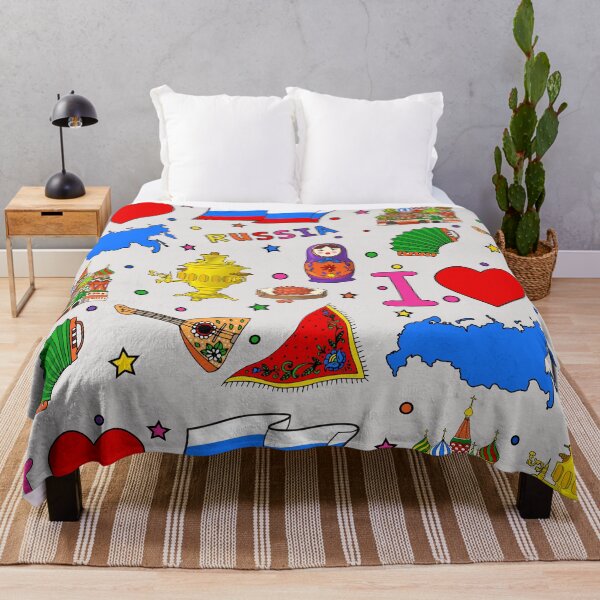 Item preview, I love Russia. Hand drawn Russian Landmarks, flag and map designed and sold by mashmosh.