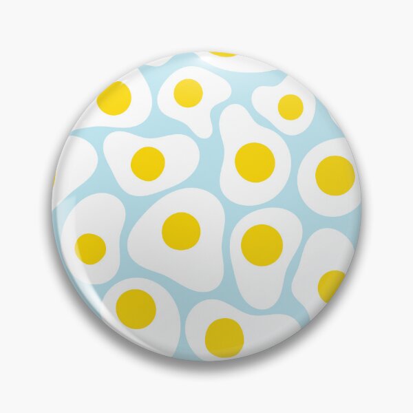 Item preview, Fried Egg Pattern (light blue) designed and sold by ArtWilloughby.