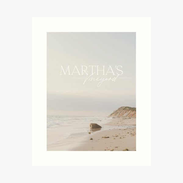 Martha's Vineyard, Cape Cod, Digital Art Poster, Massachusetts Art Print