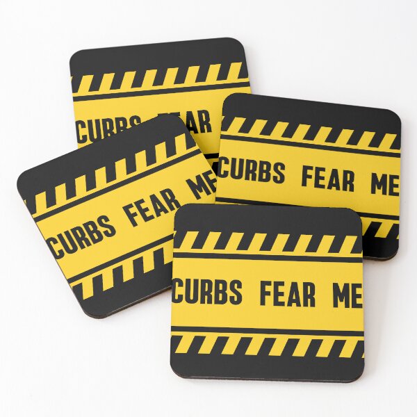 Item preview, Curbs Fear Me - Funny Warning Bumper Sign designed and sold by ElLocoMus.
