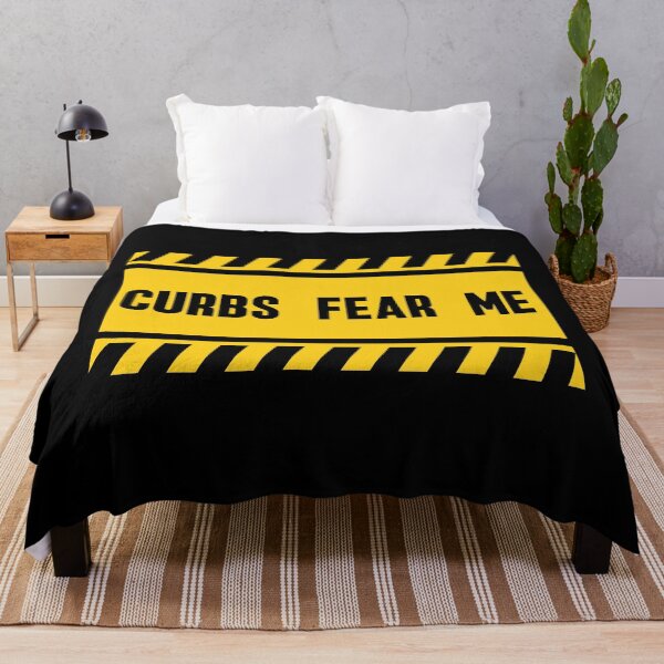 Item preview, Curbs Fear Me - Funny Warning Bumper Sign designed and sold by ElLocoMus.