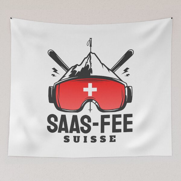 Item preview, Saas-Fee Switzerland Ski Resort Skiing Souvenir designed and sold by JackCurtis1991.
