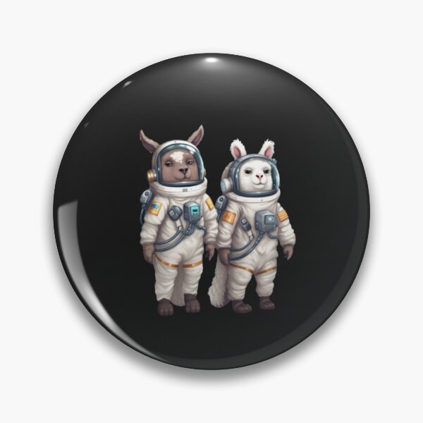 Artikelvorschau, Cute cartoon llamas in space suits - field trip no prob llama entworfen und verkauft von CRAZY&ART.