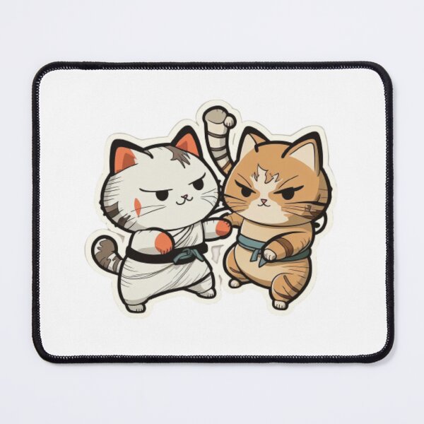 Item preview, cute karate cats designed and sold by Prototyp.