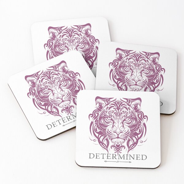 Item preview, Determined Tribal Tiger Face in Purple - Make a Bold Statement designed and sold by ShadowAndSlate.