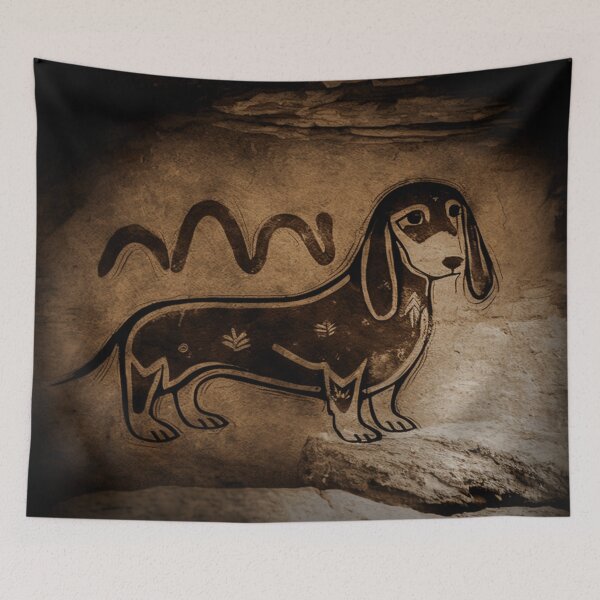 Item preview, Dachshund Cave Art #2 designed and sold by SilverFrog.
