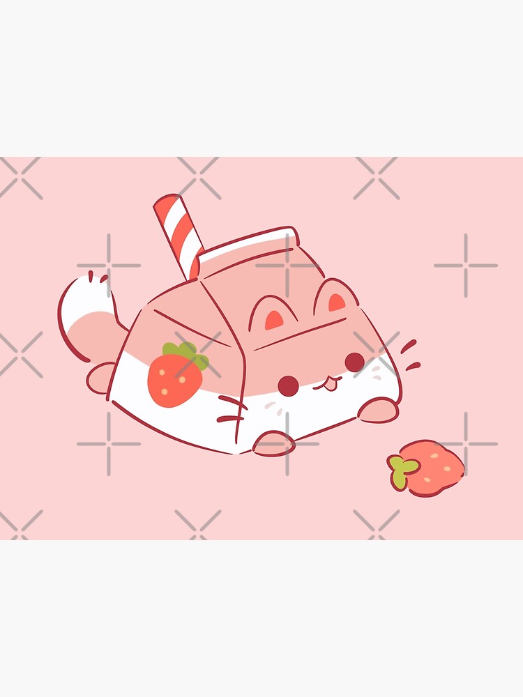 Discover Kitty Strawberry Fristi Premium Matte Vertical Poster